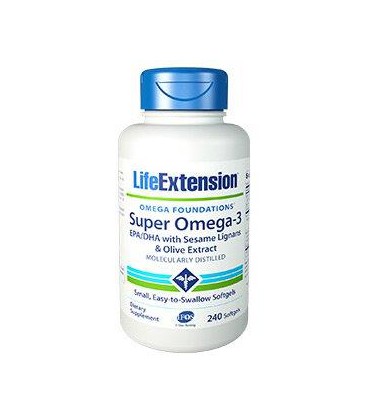Life Extension - Super Omega-3 EPA/DHA with Sesame Lignans & Olive Extract - 240 Softgel