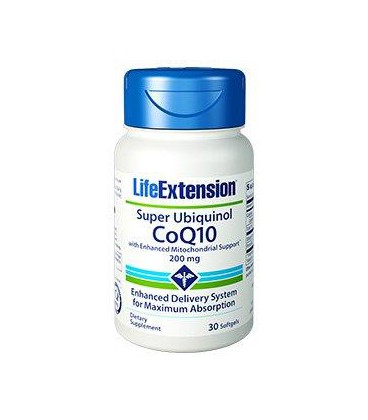 Life Extension Super Ubiquinol CoQ10 with Shilajit 200mg 30softgel